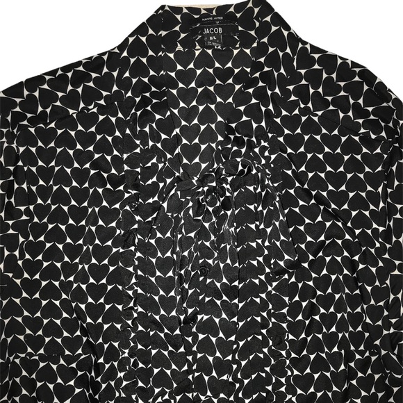 Jacob Tie-Neck Tuxedo Blouse - Picture 4 of 4